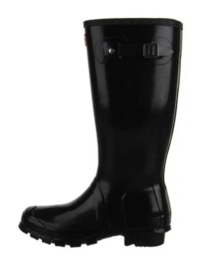 Pre-owned Hunter Rubber Rain Boots W/ Tags In Black