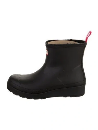Pre-owned Hunter Rubber Rain Boots W/ Tags In Black