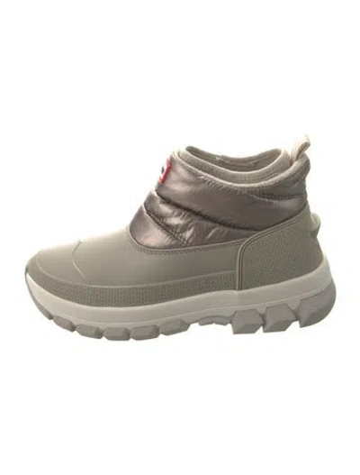 Pre-owned Hunter Rubber Rain Boots W/ Tags In Gray