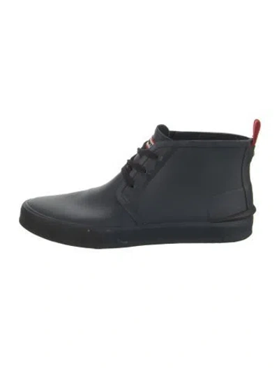 Pre-owned Hunter Rubber Sneakers In Blue