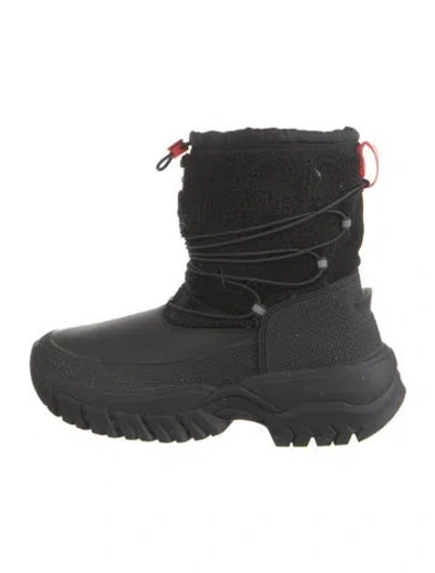 Pre-owned Hunter Rubber Snow Boots In Black