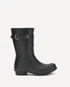 Hunter 25mm Logo-patch Knee-high Rain Boots In Black
