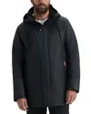 Hunter Sam Padded Rubberized Raincoat In Black