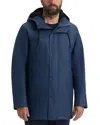 Hunter Sam Padded Rubberized Raincoat In Blue