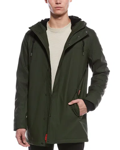 HUNTER HUNTER SAM PADDED RUBBERIZED WATERPROOF RAIN COAT
