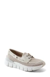 Hunter Sasa Boat Shoe In Gray