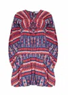 Hunter Sawyer Dress In Carmine Block Print In Multi