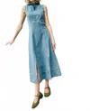 Hunter Sedona Midi Dress In Vintage Denim In Multi