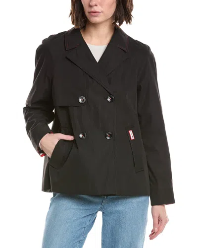 Hunter Short Rain Coat In Black