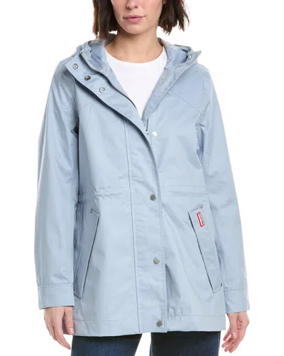 Hunter Short Rain Coat In Blue