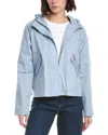 Hunter Short Rain Coat In Blue