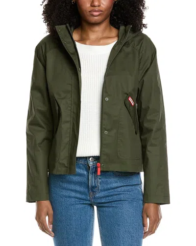 Hunter Short Rain Coat In Green