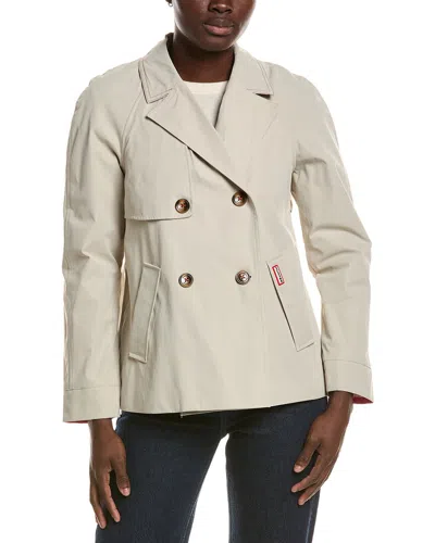 Hunter Short Rain Coat In Neutral