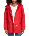 Hunter Short Rain Coat In Red