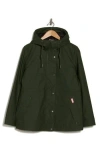 Hunter Short Rubberized Waterproof Rain Jacket In  Green
