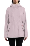 Hunter Short Rubberized Waterproof Rain Jacket In Rose