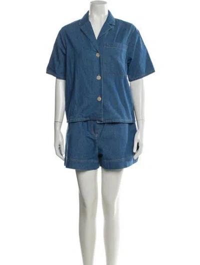Pre-owned Hunter Short Set W/ Tags In Blue