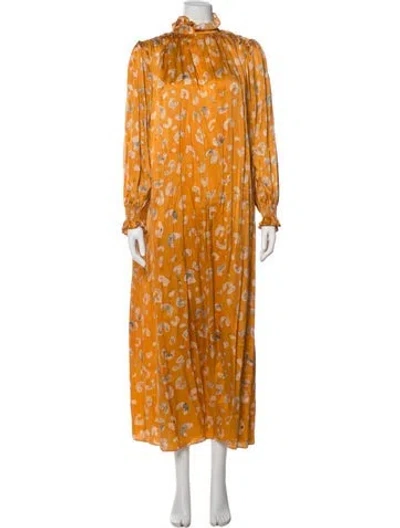 Pre-owned Hunter Silk Mini Dress In Multicolor