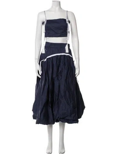Pre-owned Hunter Skirt Set In Blue