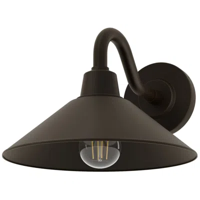Hunter Skyflow Matte Bronze Outdoor Weathermax Small Wall Light