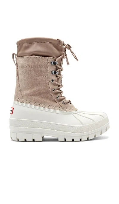 Hunter Skylar Waterproof Duck Boot In Neutral