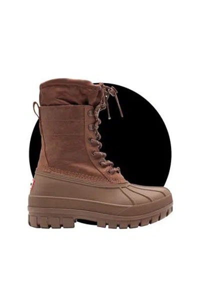 Hunter Skylar Waterproof Boot In Dark Natural