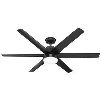 Hunter Skysail Led 60 In Matte Black Energy Star Weathermax Outdoor Fan