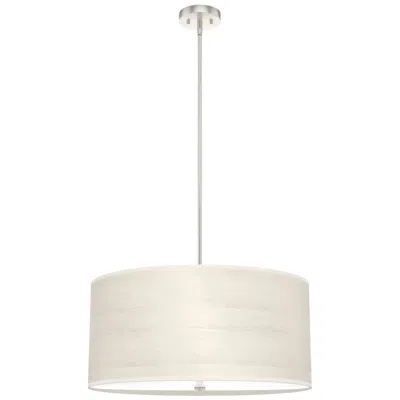 Hunter Solhaven Bleached Alder And Brushed Nickel 4 Light Pendant