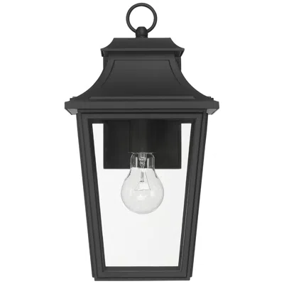 Hunter Spring Cove Matte Black Outdoor 1 Light Medium 15 Inch Wall Light