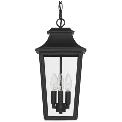 Hunter Spring Cove Matte Black Outdoor 3 Light Large 17 Inch Pendant