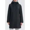 Hunter Spring Waterproof Rain Jacket In Black