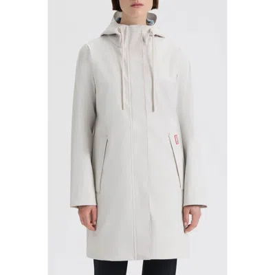 Hunter Spring Waterproof Rain Jacket In White