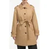 Hunter Stacy Water Resistant Gabardine Trench Coat In Nude
