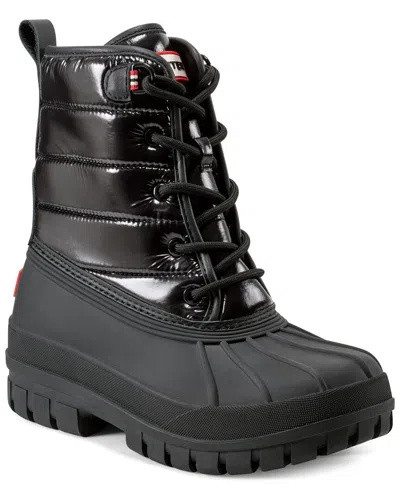 Hunter Stanly Insulated Waterproof Duck Boot In Black