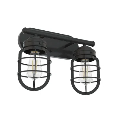 Hunter Starklake Noble Bronze 2 Light Vanity Wall Light Fixture