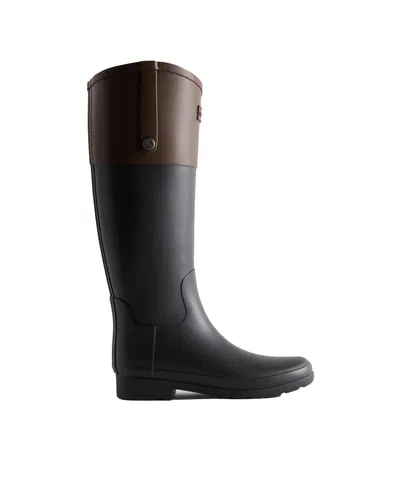 Hunter Stivali Refined Riding Tall Wellington Brown Bolt