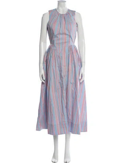Pre-owned Hunter Striped Midi Length Dress In Multicolor