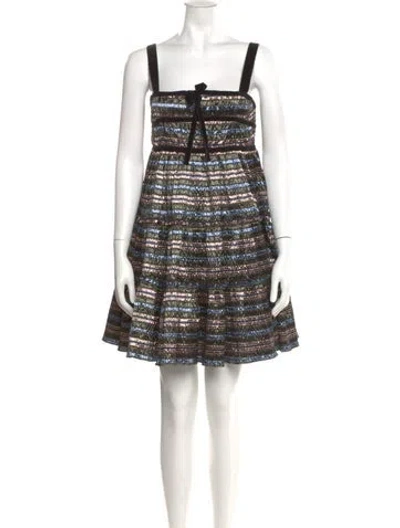 Pre-owned Hunter Striped Mini Dress