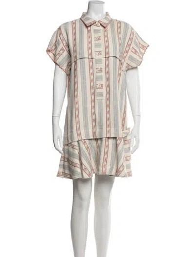Pre-owned Hunter Striped Mini Dress In Multi