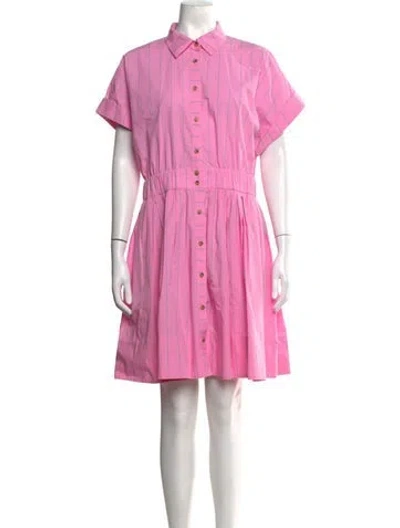 Pre-owned Hunter Striped Mini Dress In Pink