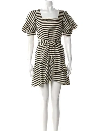 Pre-owned Hunter Striped Mini Dress W/ Tags In Multi