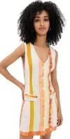 Hunter Suni Dress Abstract Stripe In Multi