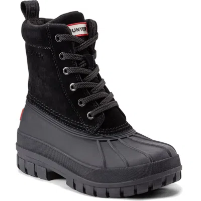Hunter Sussex Insulated Waterproof Duck Boot In Black