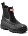 Hunter Sutton Waterproof Duck Boot In Black