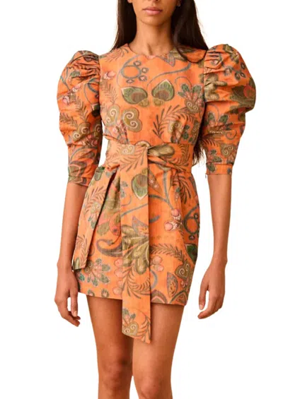 Hunter Sutton Mini Dress In Mandarin In Orange
