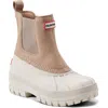 Hunter Sutton Waterproof Duck Boot In Whitby Sand Beige