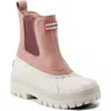 Hunter Women's Sutton Waterproof Casual Booties From Finish Line In Whitby Sand/rococo Blush