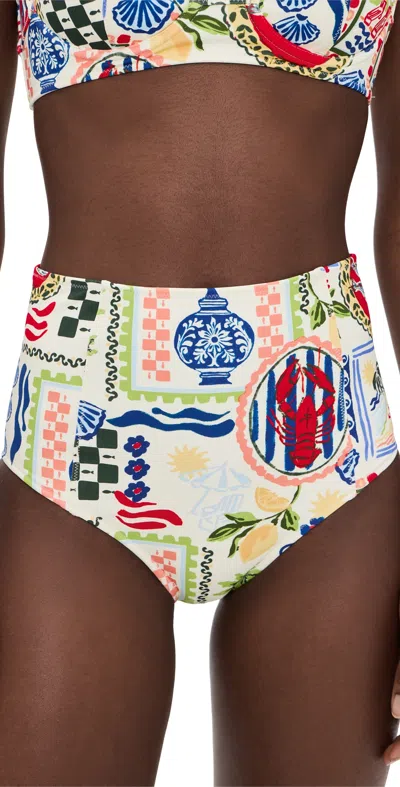 Hunter Swim Bikini Bottoms Coastal Conversation In Multi