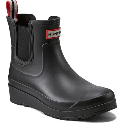 Hunter Tabitha Chelsea Waterproof Rain Boot In Black/ Black
