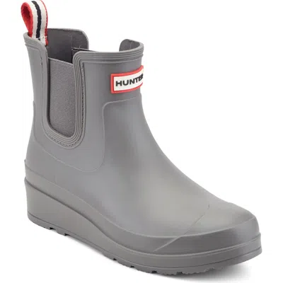 Hunter Tabitha Chelsea Waterproof Rain Boot In Gray